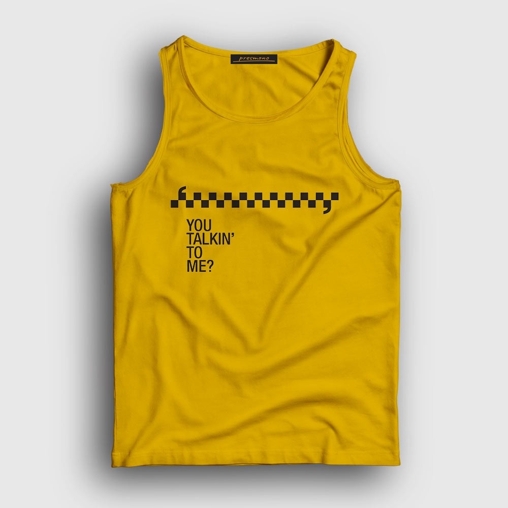 Presmono Unisex Sarı Talkin Film Taxi Driver Atlet