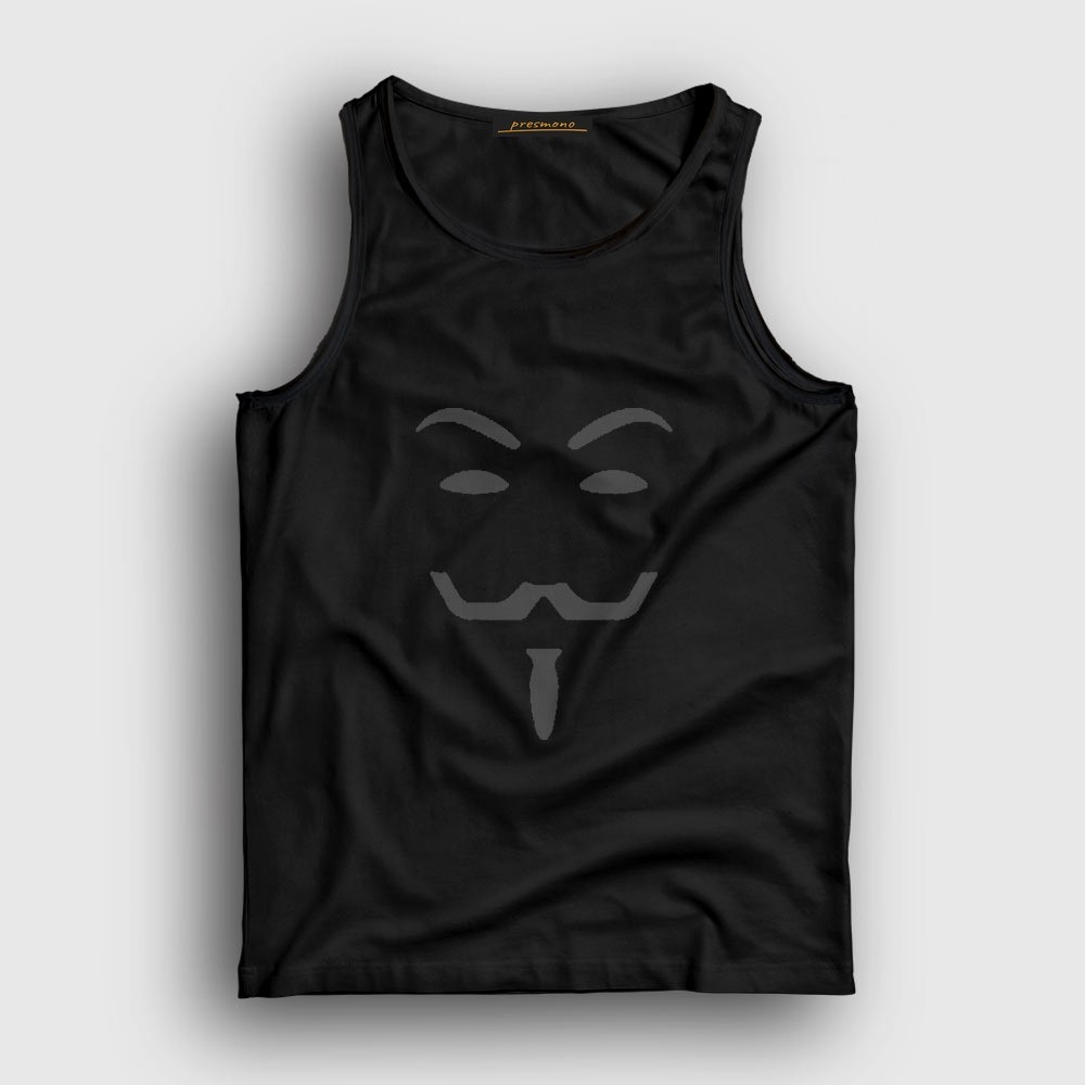 Presmono Unisex Sarı Mask Film V For Vendetta Atlet görsel 5