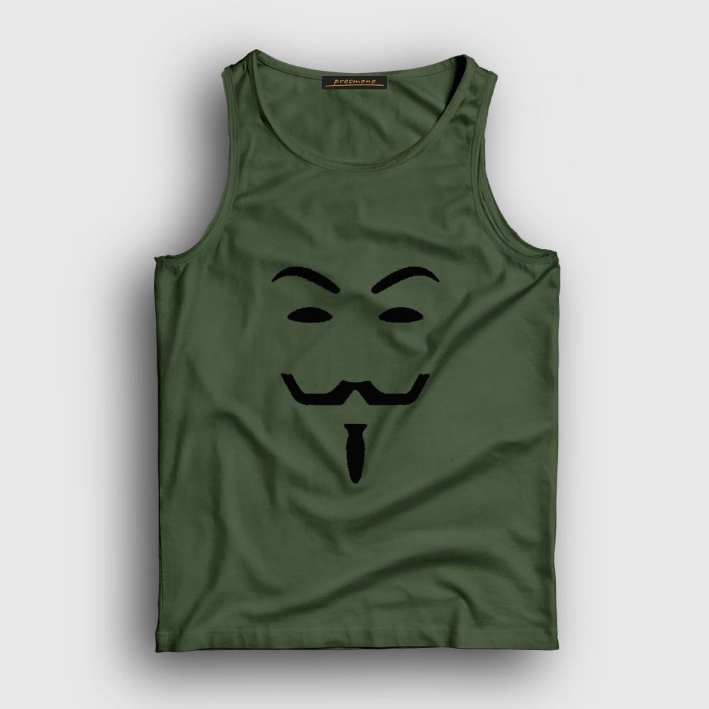 Presmono Unisex Sarı Mask Film V For Vendetta Atlet