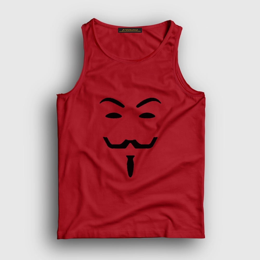 Presmono Unisex Sarı Mask Film V For Vendetta Atlet görsel 3