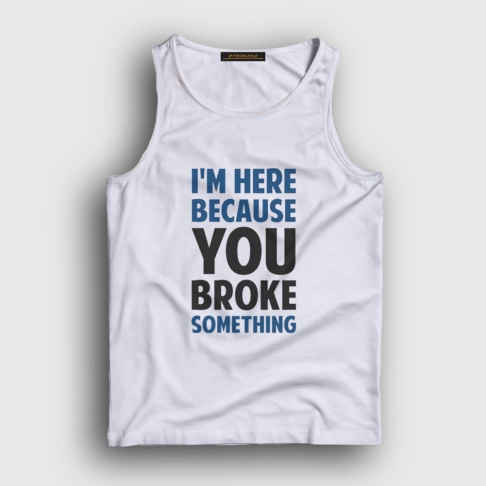 Presmono Unisex Beyaz Broke Developer Yazılımcı Atlet görsel 2