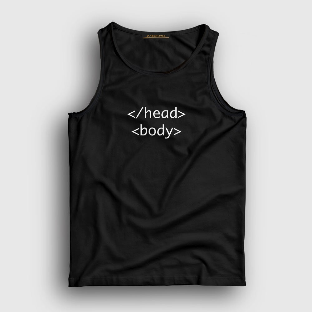 Presmono Unisex Beyaz Head Body Html Developer Yazılımcı Atlet