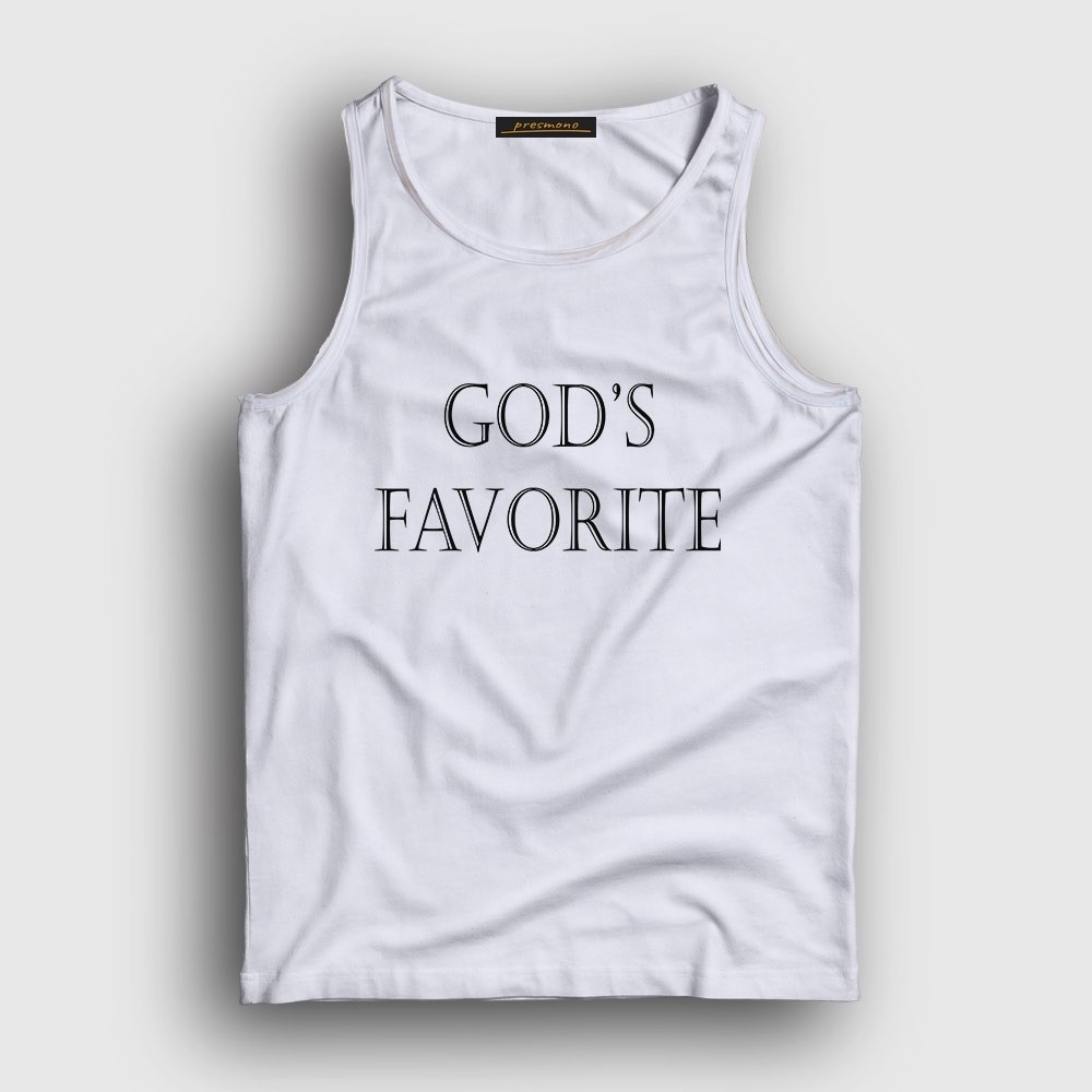 Presmono Unisex Beyaz God's Favorite Atlet