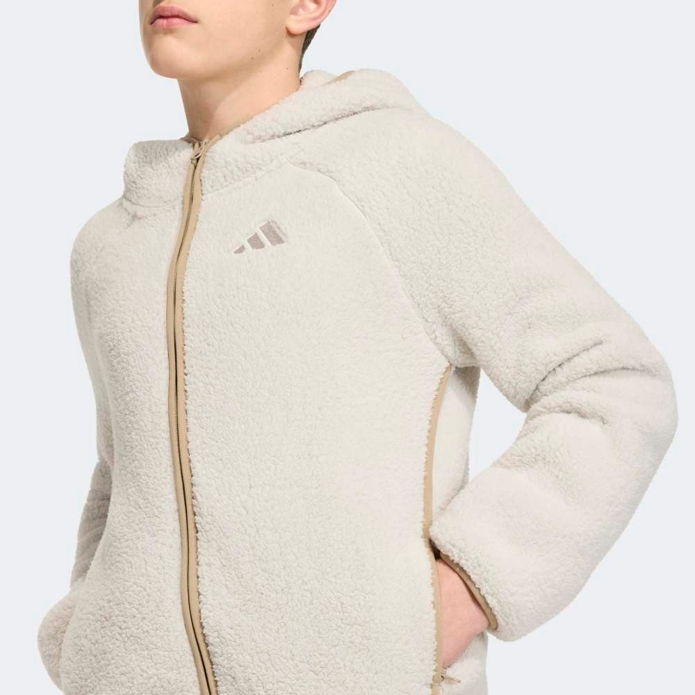 adidas KG7690 K Xpl Fz Ho Fle Çocuk Full-Zip Hooded Fleece Ceket görsel 7