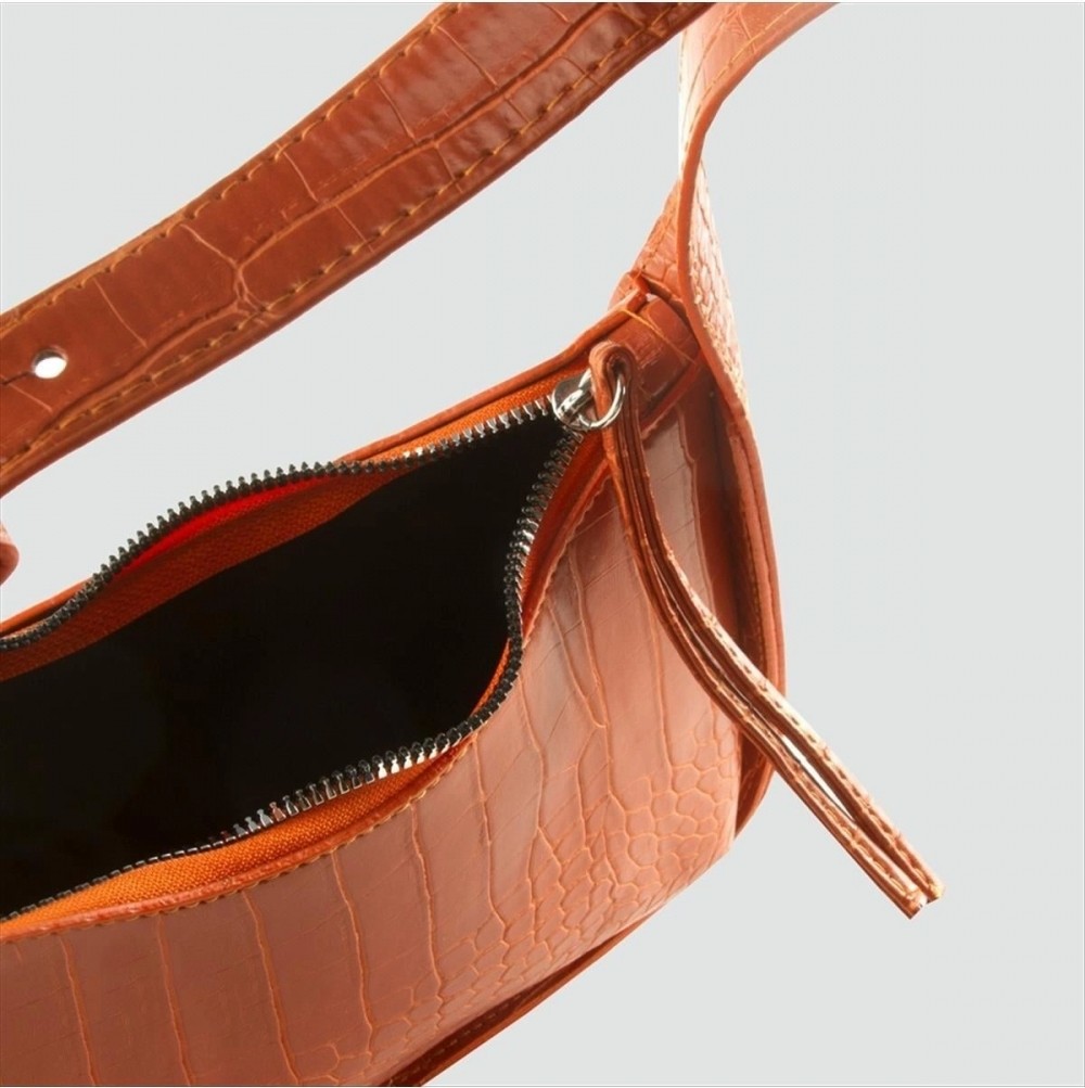 Pileli Store Tek Siperli Fermuarlı Yeni Sezon Askılı Kadın Çanta görsel 2