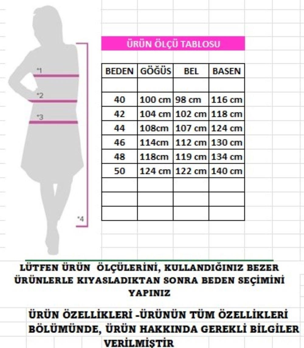 Günay Karaca Yazlık Tunik Kap Giyçık Araboy 130 cm Ferace Araboy 4885