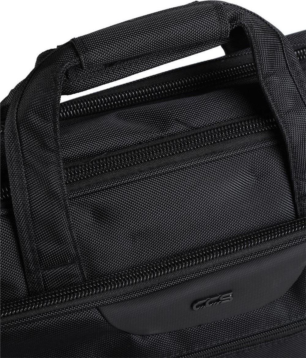 Ççs 71386 Çapraz Omuz Askılı Evrak Laptop Çantası Siyah görsel 5