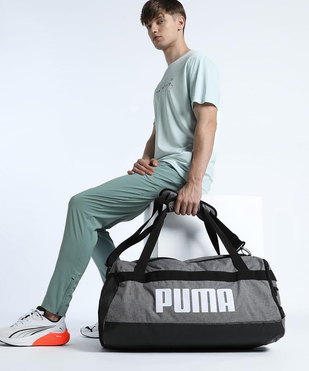 Happy Trend Puma Unisex Yetişkin Puma Challenger Heat M S Bag Spor Çantası Medium Gray Heather x görsel 2