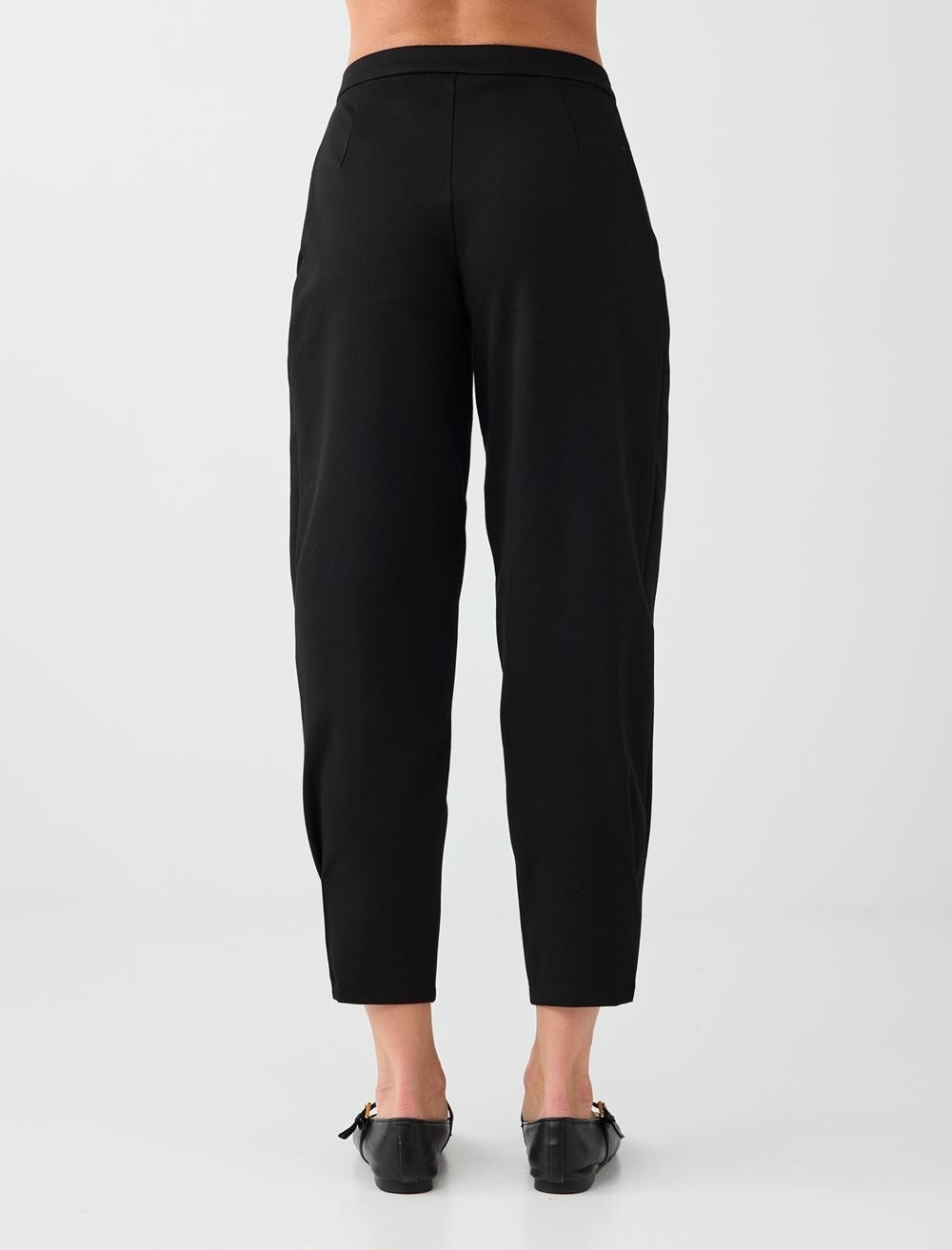 Jimmy Key Siyah Pens Detaylı Loose Fit Pantolon görsel 7