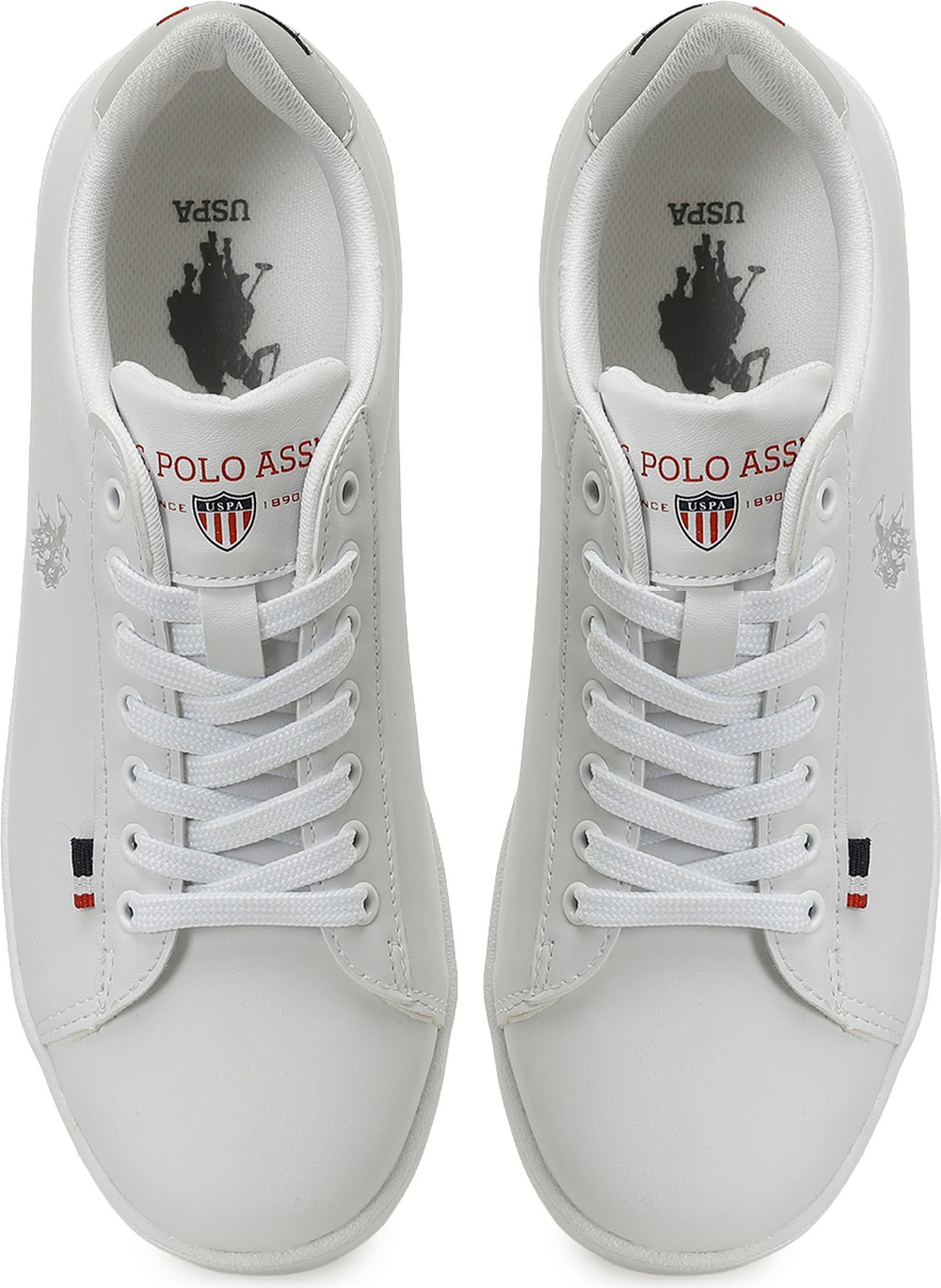 U.S. Polo Assn. Franco 5pr Beyaz Kadın Sneaker Düz Taban Suni Deri Konforlu Tasarım görsel 4