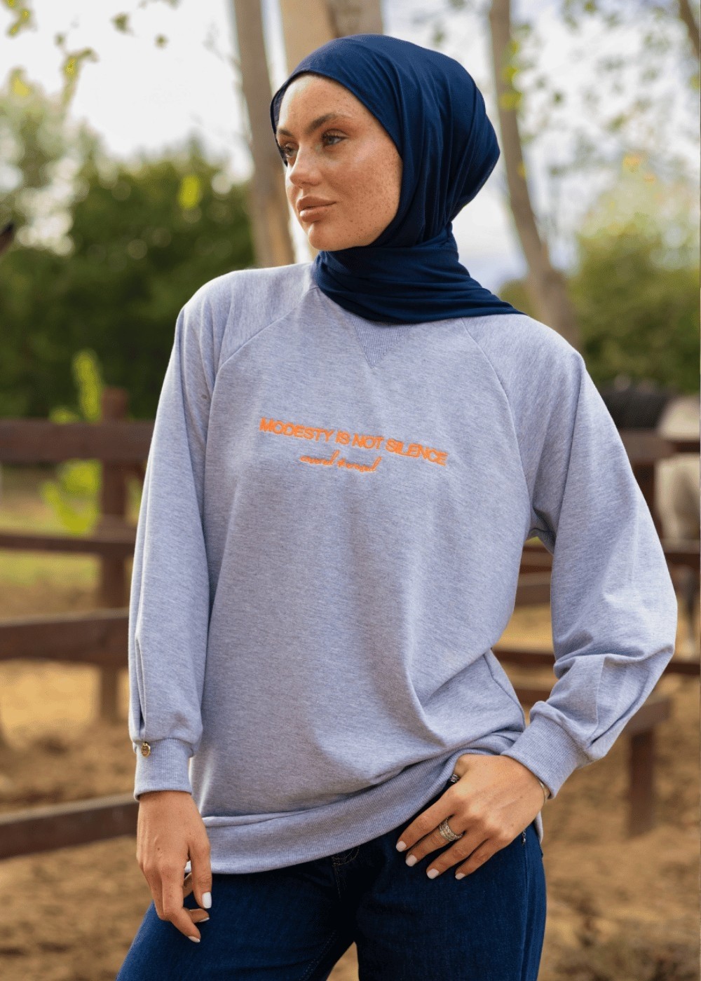 Mayovera Mesaj ''Silence'' Sweatshirt görsel 5