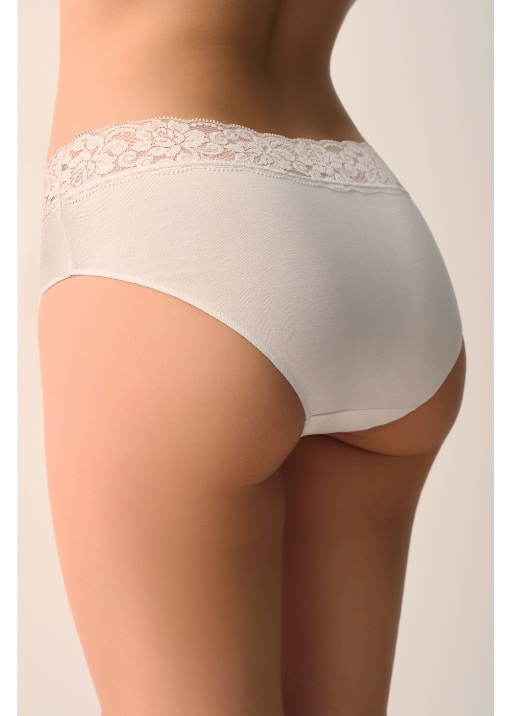 Suwen 3 Lü Pamuklu Dantelli Yüksek Bel Slip Külot görsel 3