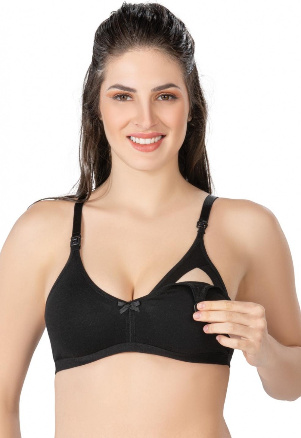 Marsilyan - Siyah Mı Emay 1421 Modal Cotton Emzirme Sütyen