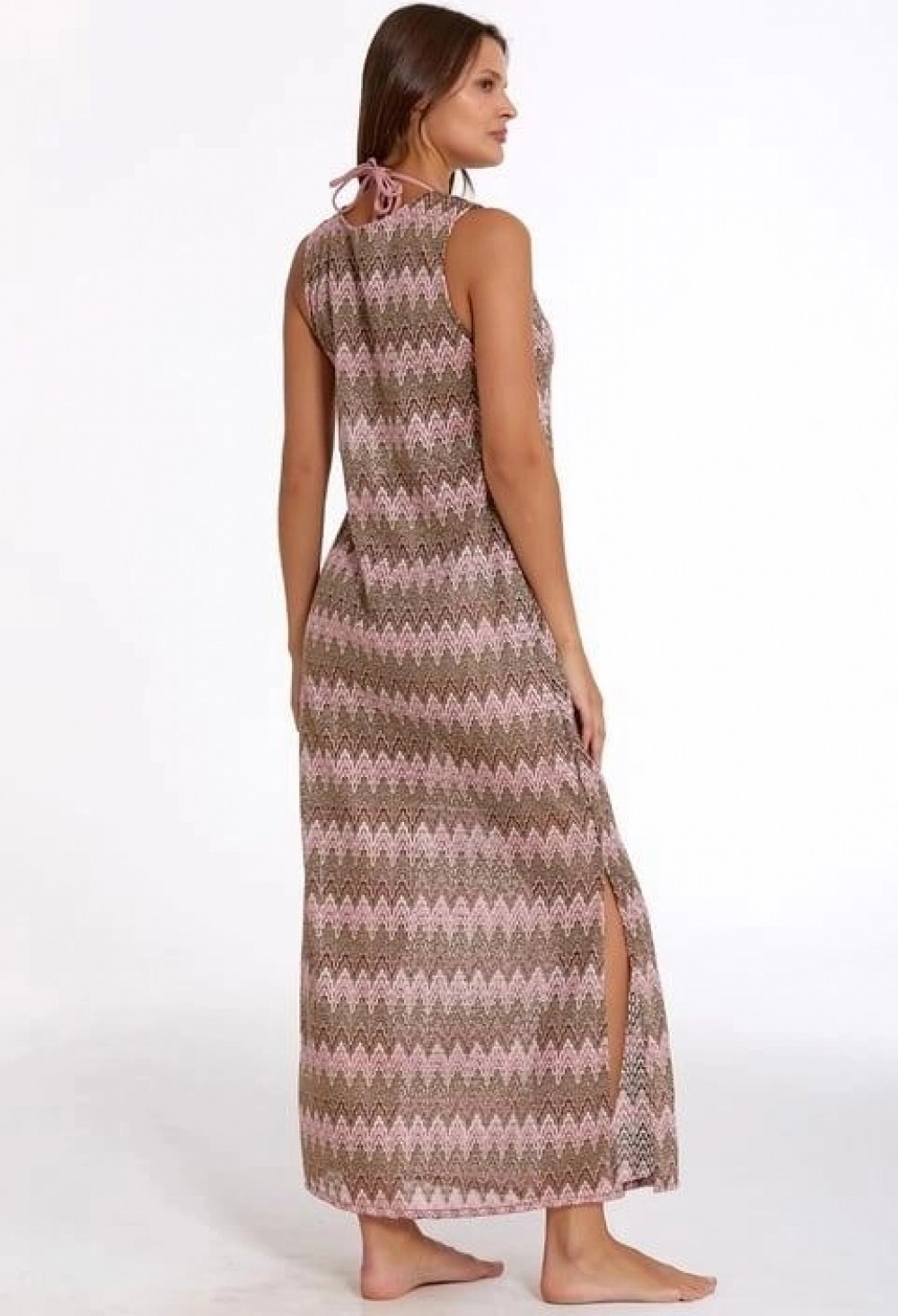 Pileli Store Argento 2100-3059 Kadın Triko Kolsuz Kaftan görsel 2