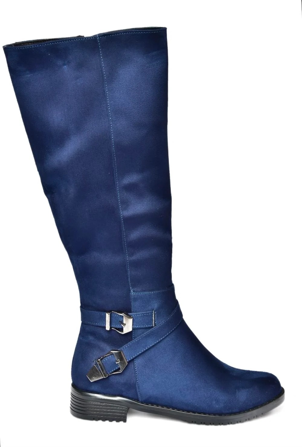 Fox Shoes Lacivert Süet Kadın Çizme E726203402 görsel 6