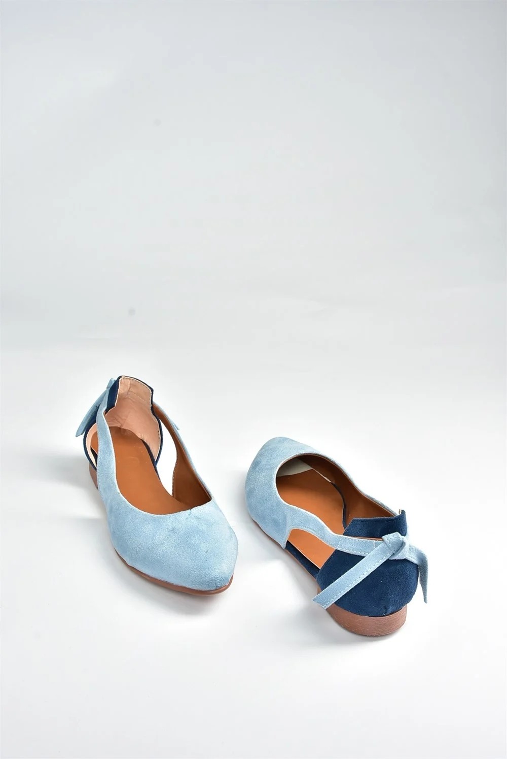 Fox Shoes Mavi/Lacivert Kadın Babet H726324002 görsel 4