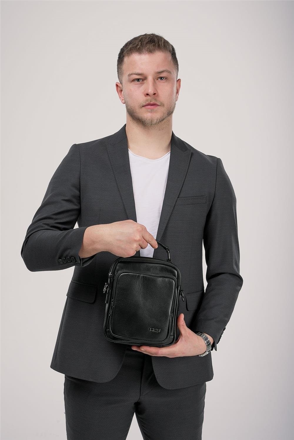 Ççs 31592 Hakiki Deri Askılı Çanta görsel 2