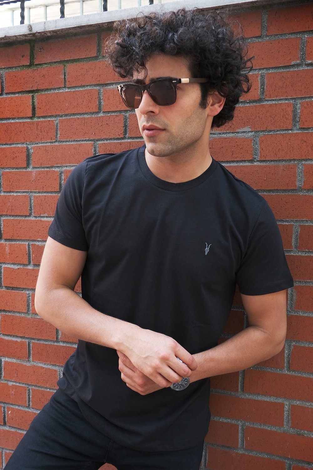 Four Man Bisiklet Yaka Standart Kalıp Basic Pamuklu Erkek T-Shirt 5li Paket görsel 8