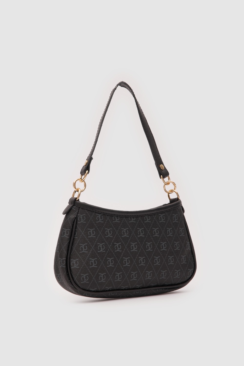 Shule Bags Farme Monogram Baget ve Çapraz Çanta Kahverengi görsel 6