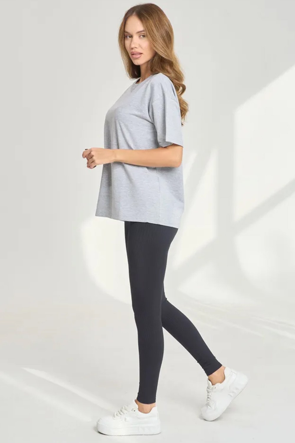 Trendypassion Only Trendwear Unisex Pamuklu Oversize Basic Tshirt görsel 4