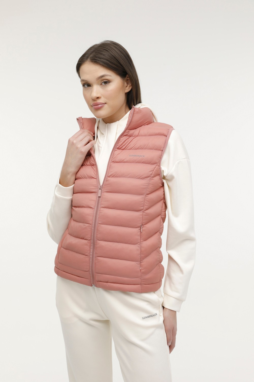 Lumberjack W-SN34 Basıc Vest 2pr Kahverengi Kadın Yelek