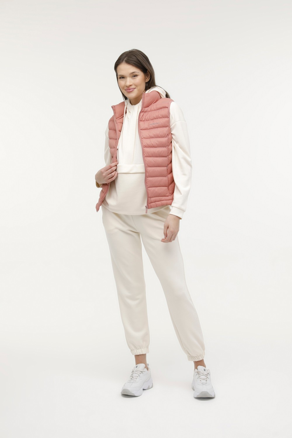 Lumberjack W-SN34 Basıc Vest 2pr Kahverengi Kadın Yelek görsel 3