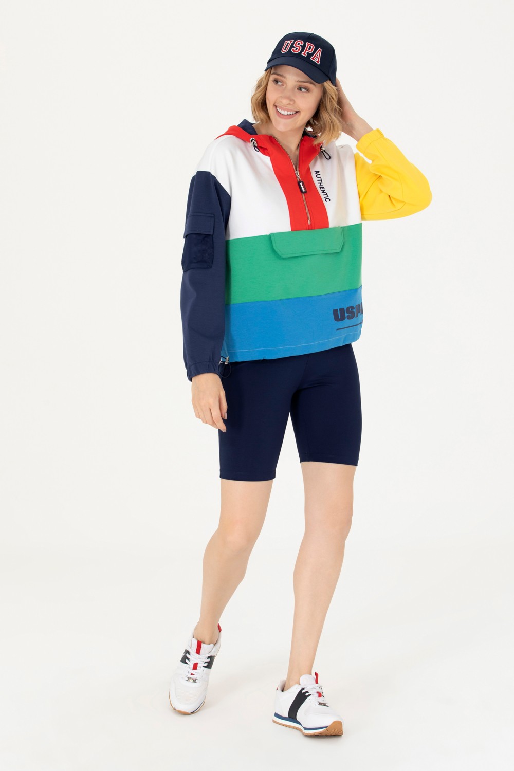 U.S. Polo Assn. Kadın Siyah Örme Şort 50270238-VR046 görsel 3