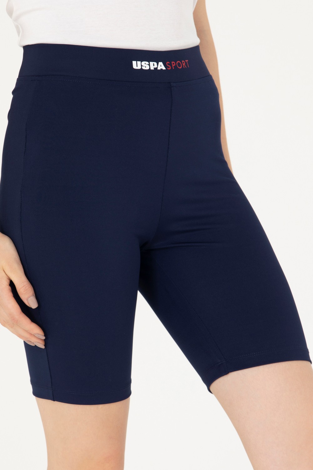 U.S. Polo Assn. Kadın Siyah Örme Şort 50270238-VR046 görsel 5
