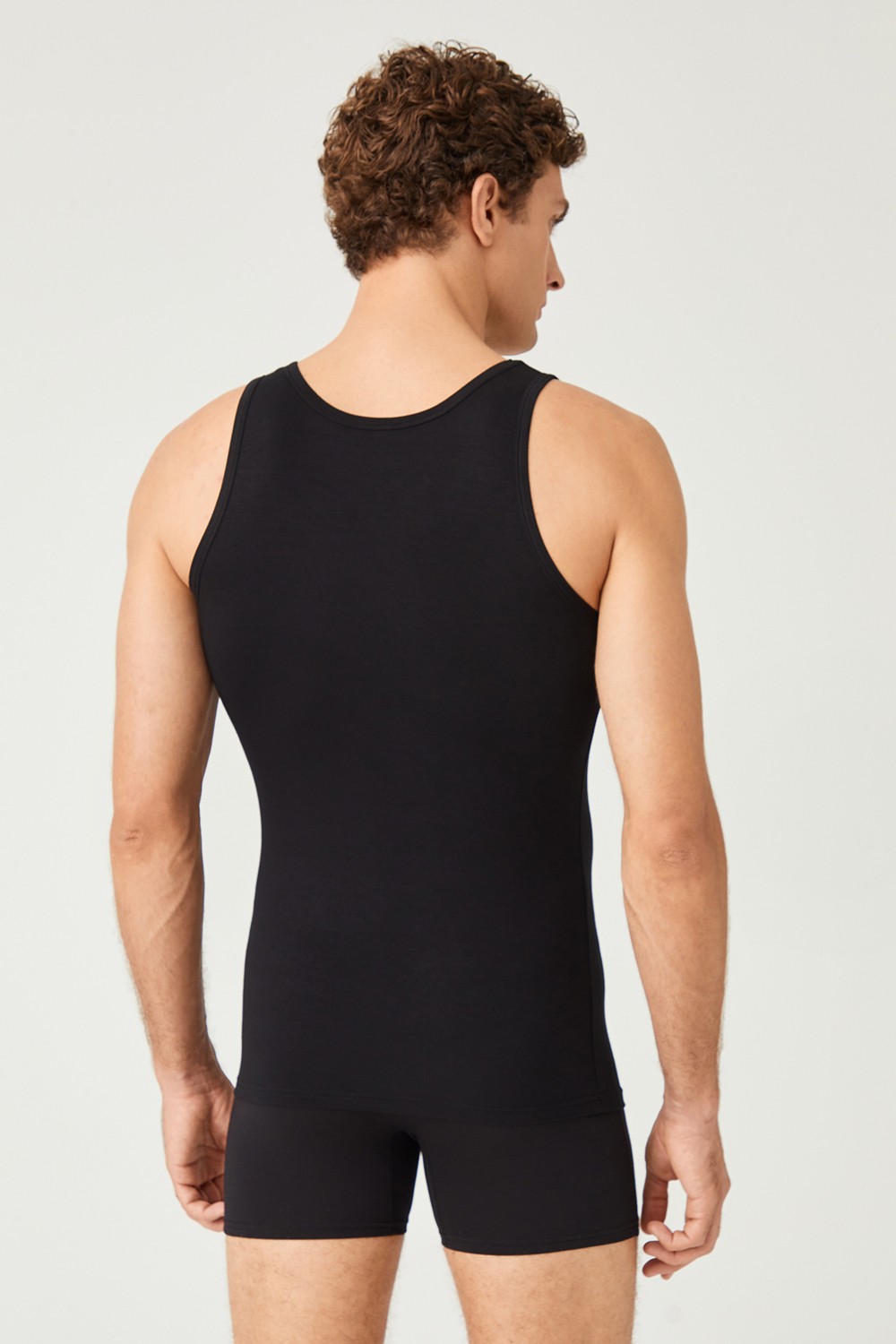 FSM 1453 Fsm1453 Erkek Pamuklu Süprem Penye Slim Fit Likralı Atlet 6'lı - 1002 görsel 3