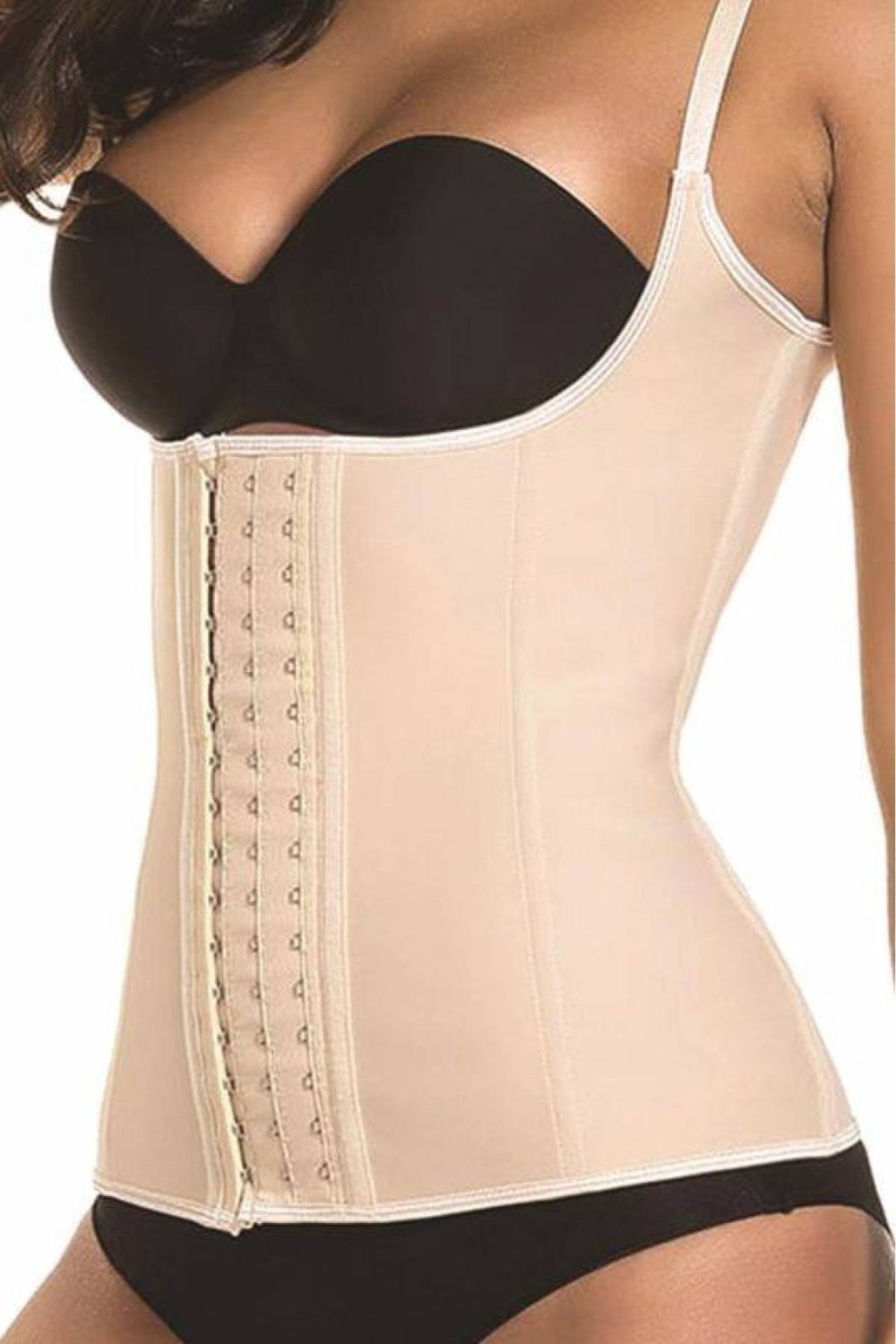 Mediterian Dört Kademeli Latex Bel Eğitmenli Toparlayıcı, Bej, Poliamid Karışımlı, Balenli görsel 2