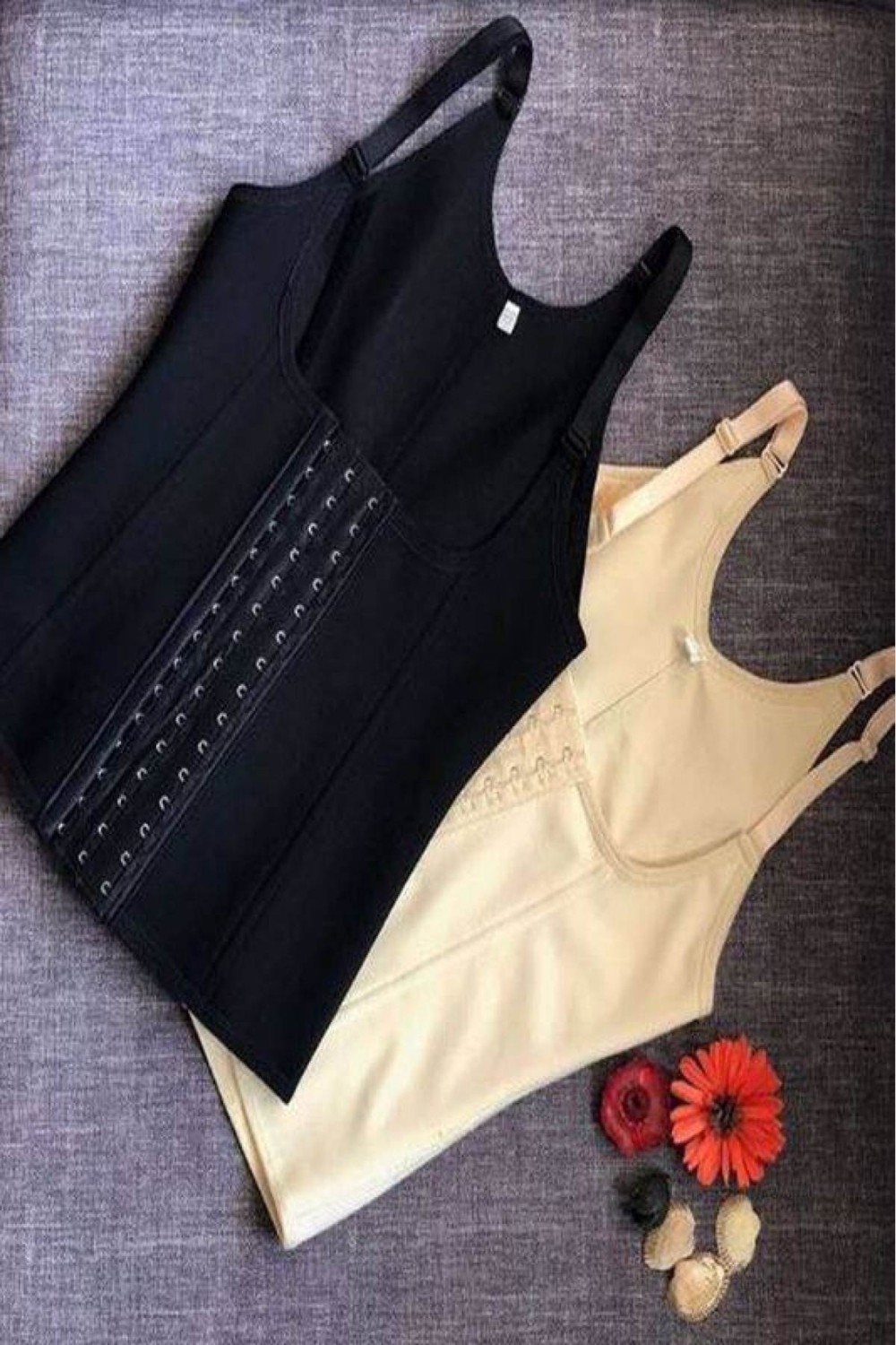 Mediterian Dört Kademeli Latex Bel Eğitmenli Toparlayıcı, Bej, Poliamid Karışımlı, Balenli görsel 4