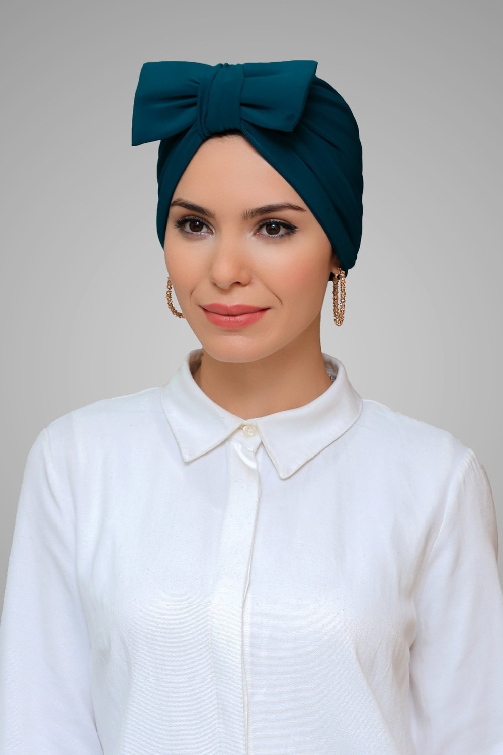 Hürrem Bone Mürdüm Pratik Hazır Geçmeli Tesettür Bone Sandy Kumaş Fiyonklu Büzgülü 7006_07 görsel 6