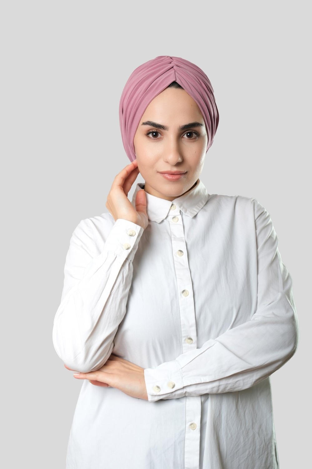 Hürrem Bone Taş Drapeli Salaş Tesettür Bone Sandy Büzgülü 2315_46 görsel 5
