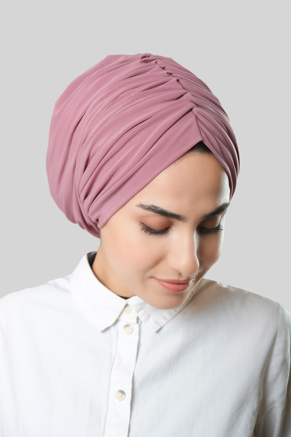 Hürrem Bone Taş Drapeli Salaş Tesettür Bone Sandy Büzgülü 2315_46 görsel 6