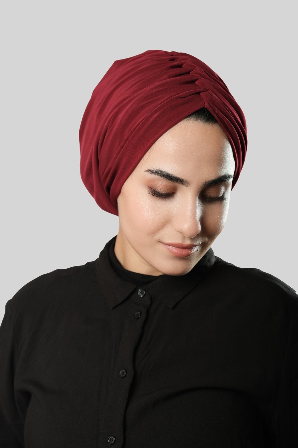 Hürrem Bone Taş Drapeli Salaş Tesettür Bone Sandy Büzgülü 2315_46 görsel 2