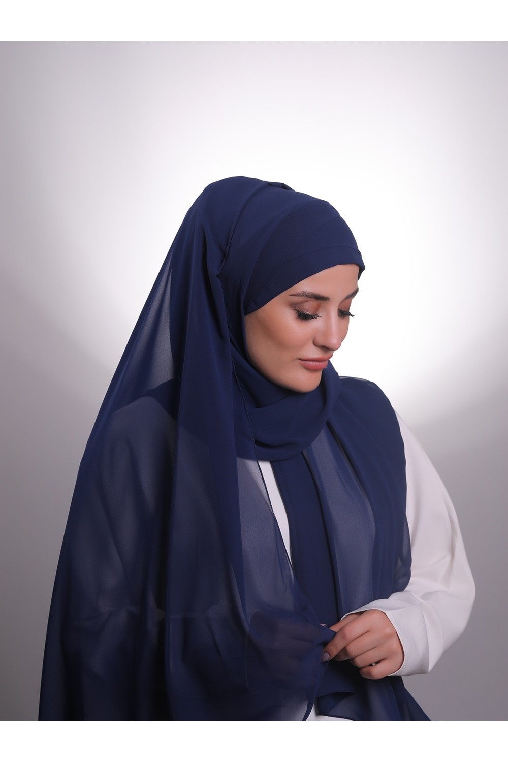 Hürrem Bone Bordo Pratik Hazır Geçmeli Bone Şal Şifon Çapraz 2001_16 görsel 3