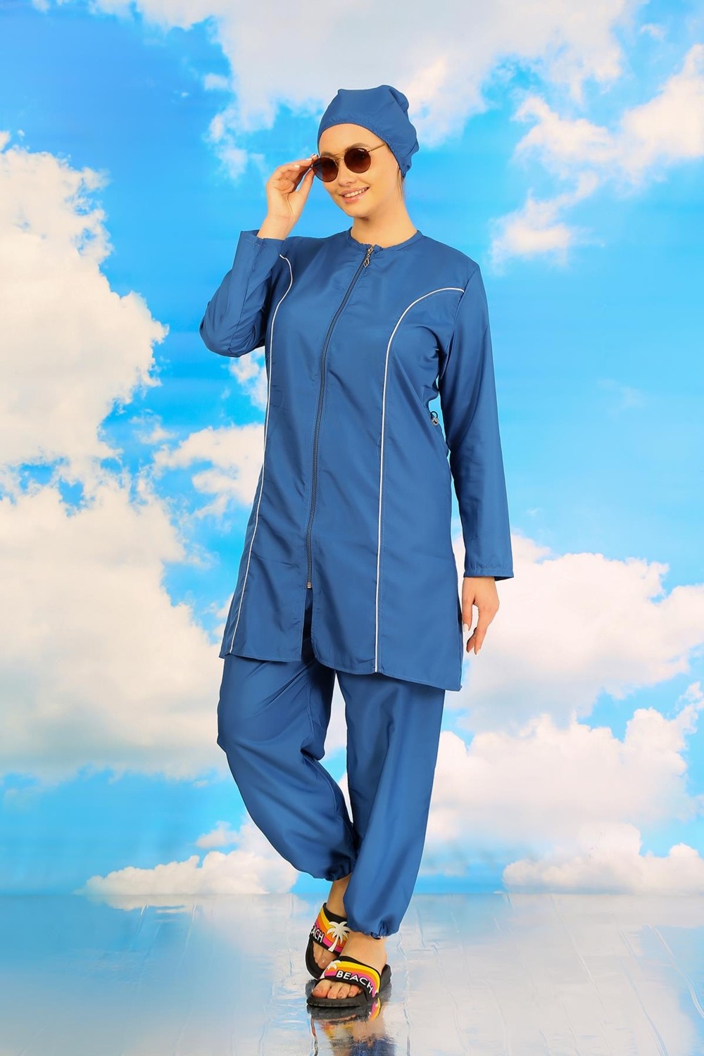 Akbeniz Kadın Tam Tesettür Indigo Mayo 31060 görsel 2