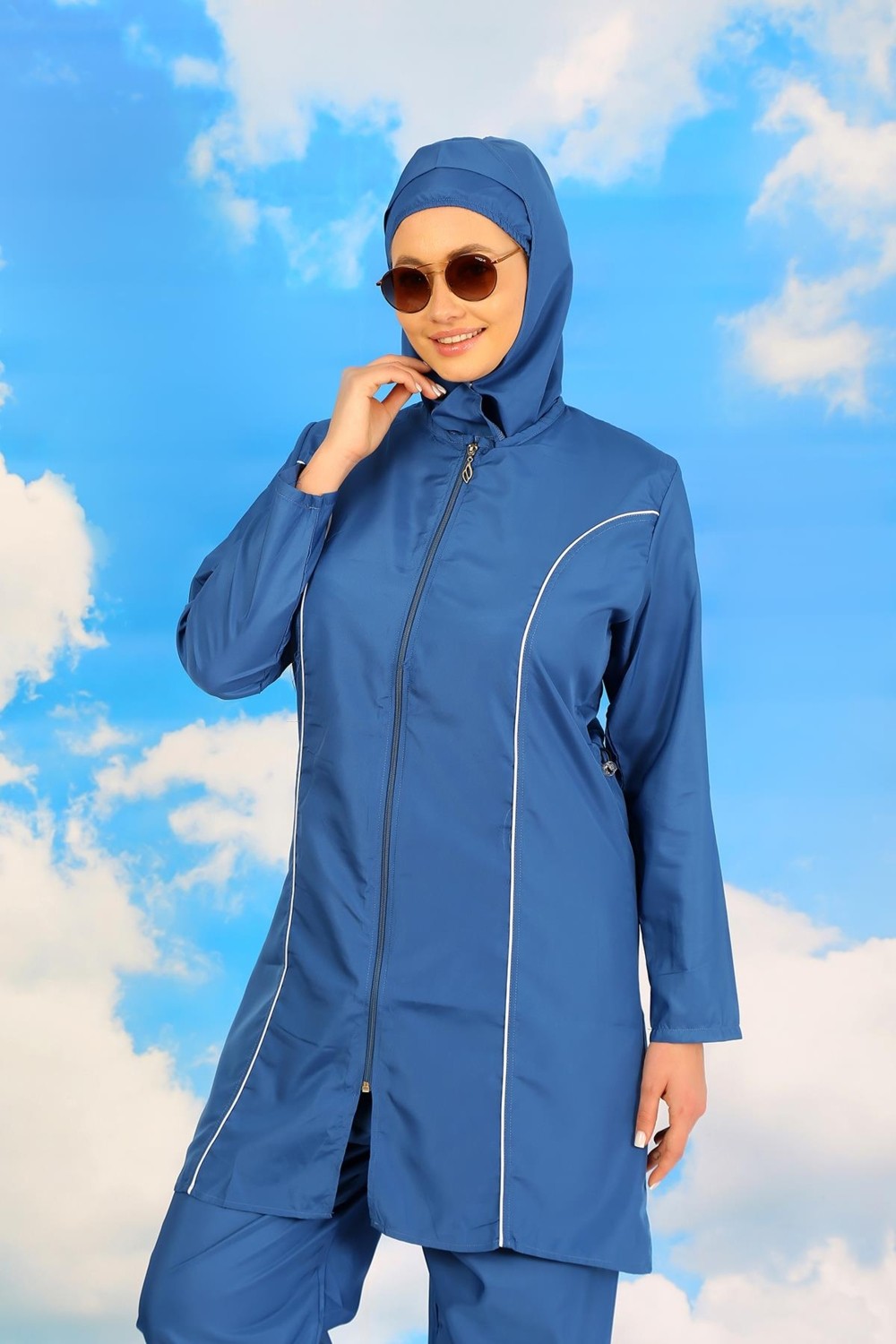 Akbeniz Kadın Tam Tesettür Indigo Mayo 31060 görsel 3