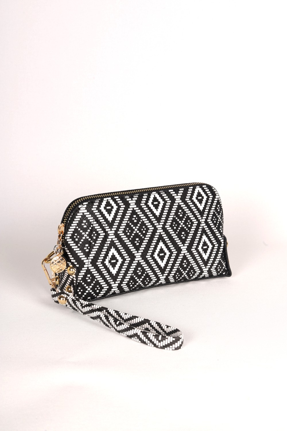 Bag Molly El Çantası Orta Boy Telefon Çantası Siyah Çizgili Desen görsel 7