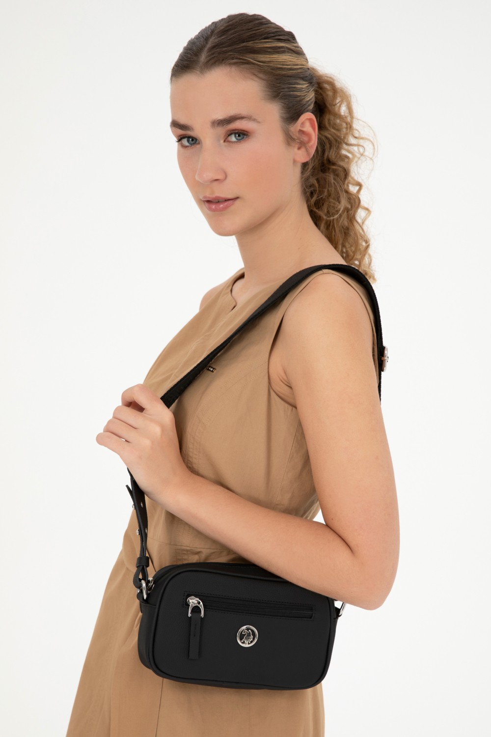 U.S. Polo Assn. Kadın Siyah Çapraz Çanta 50293652-VR046