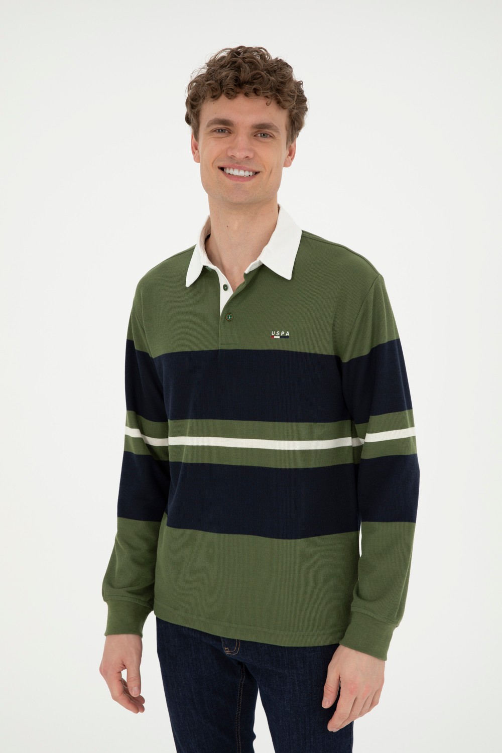 U.S. Polo Assn. Erkek Yeşil Sweatshirt 50270837-VR054