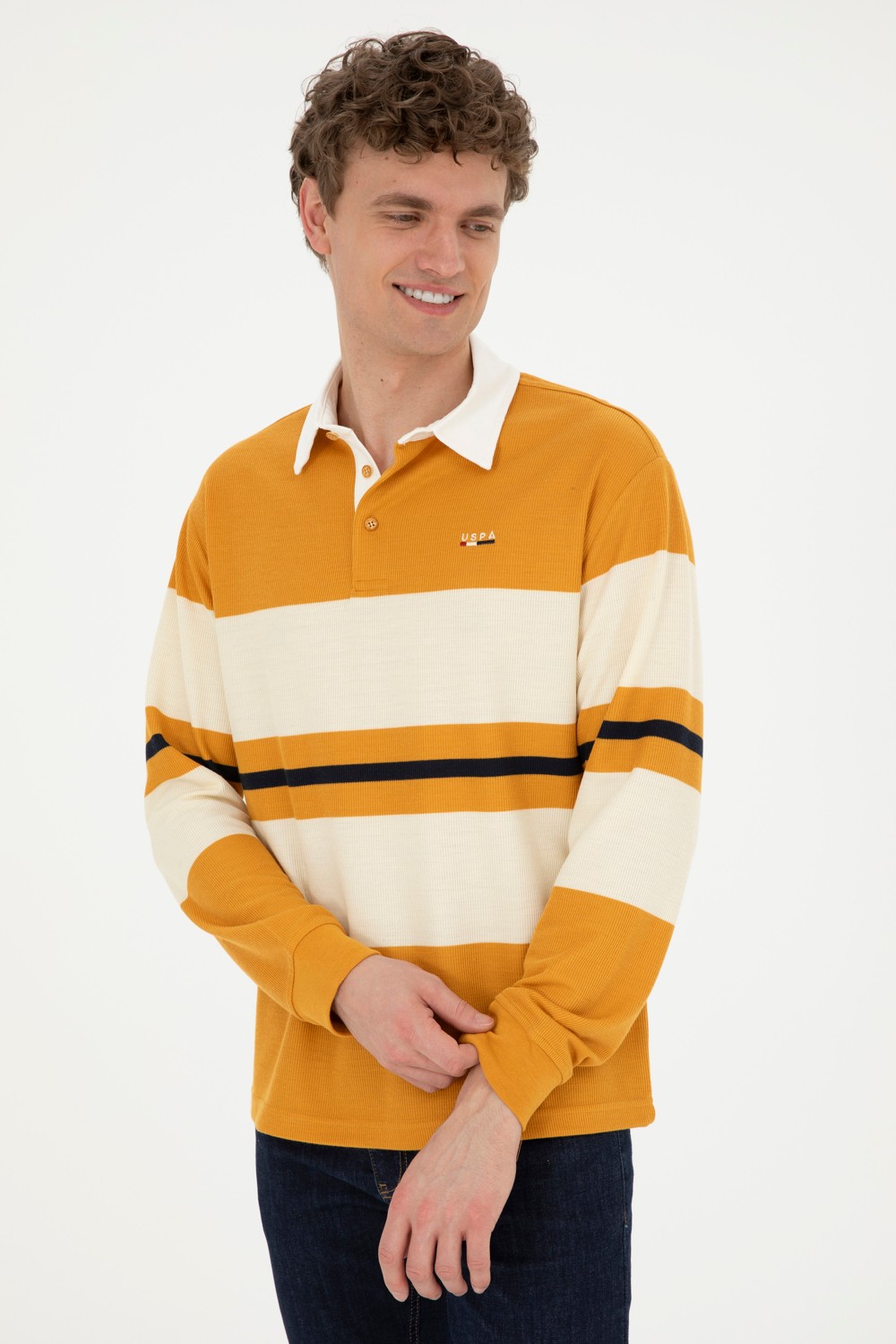 U.S. Polo Assn. Erkek Yeşil Sweatshirt 50270837-VR054 görsel 3