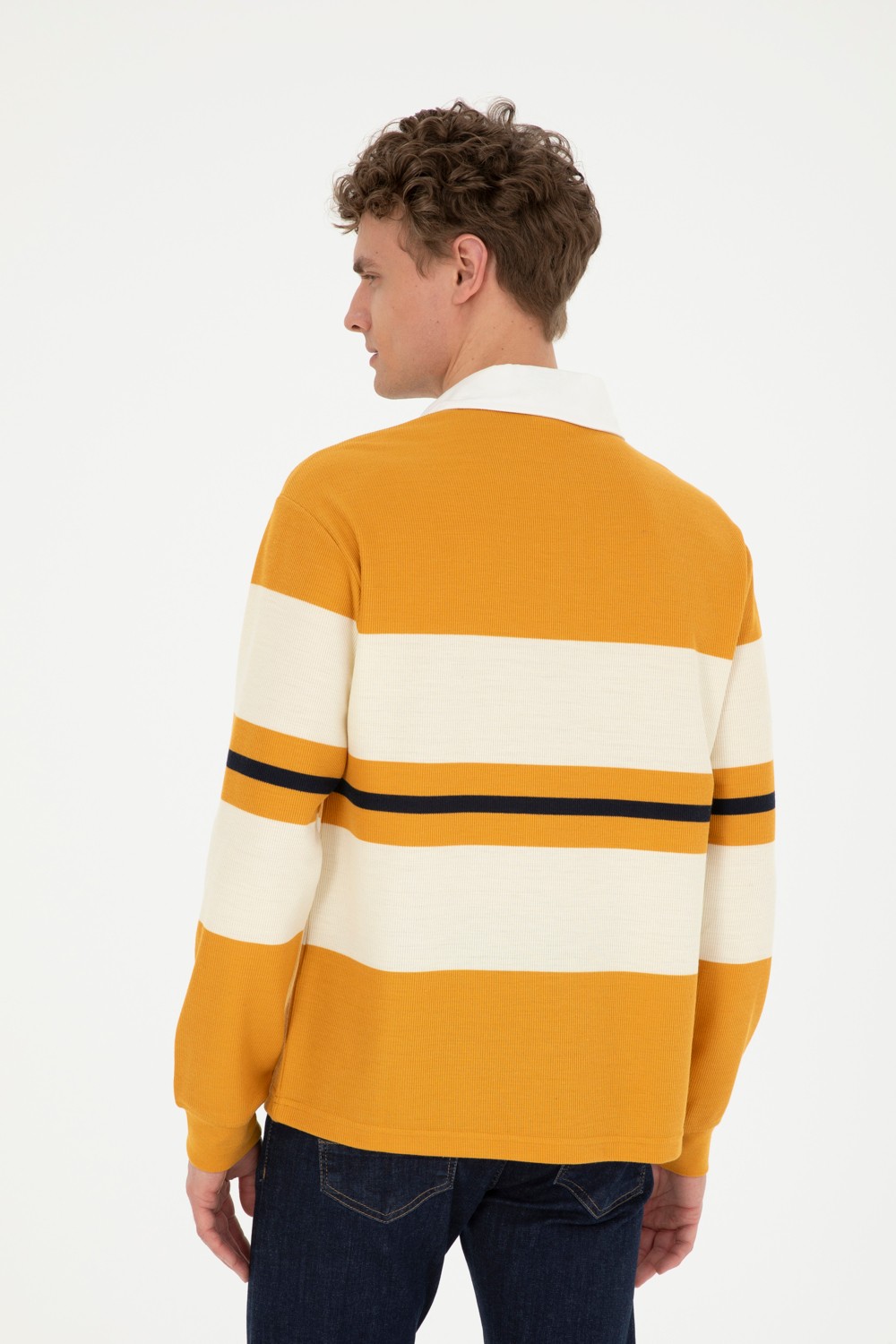 U.S. Polo Assn. Erkek Yeşil Sweatshirt 50270837-VR054 görsel 5