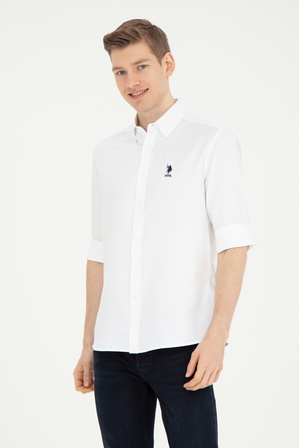U.S. Polo Assn. Erkek Siyah Gömlek Basic 50282589-VR046