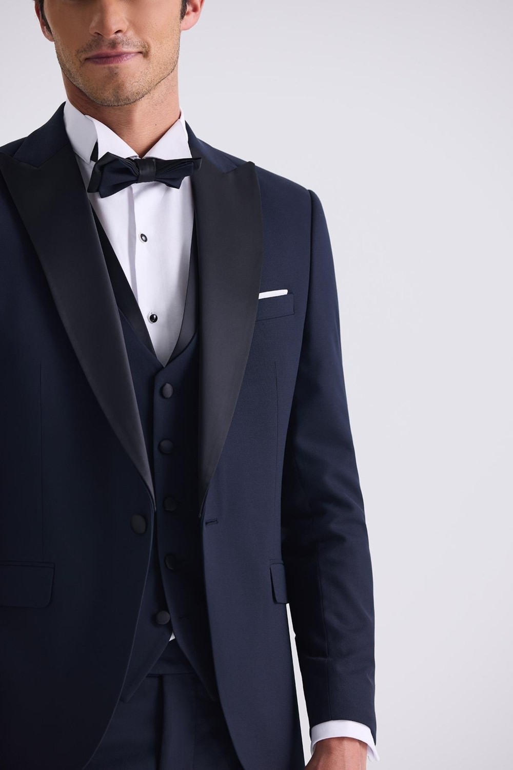Jakamen Siyah Slim Fit Sivri Yaka Smokin Takım Elbise görsel 3