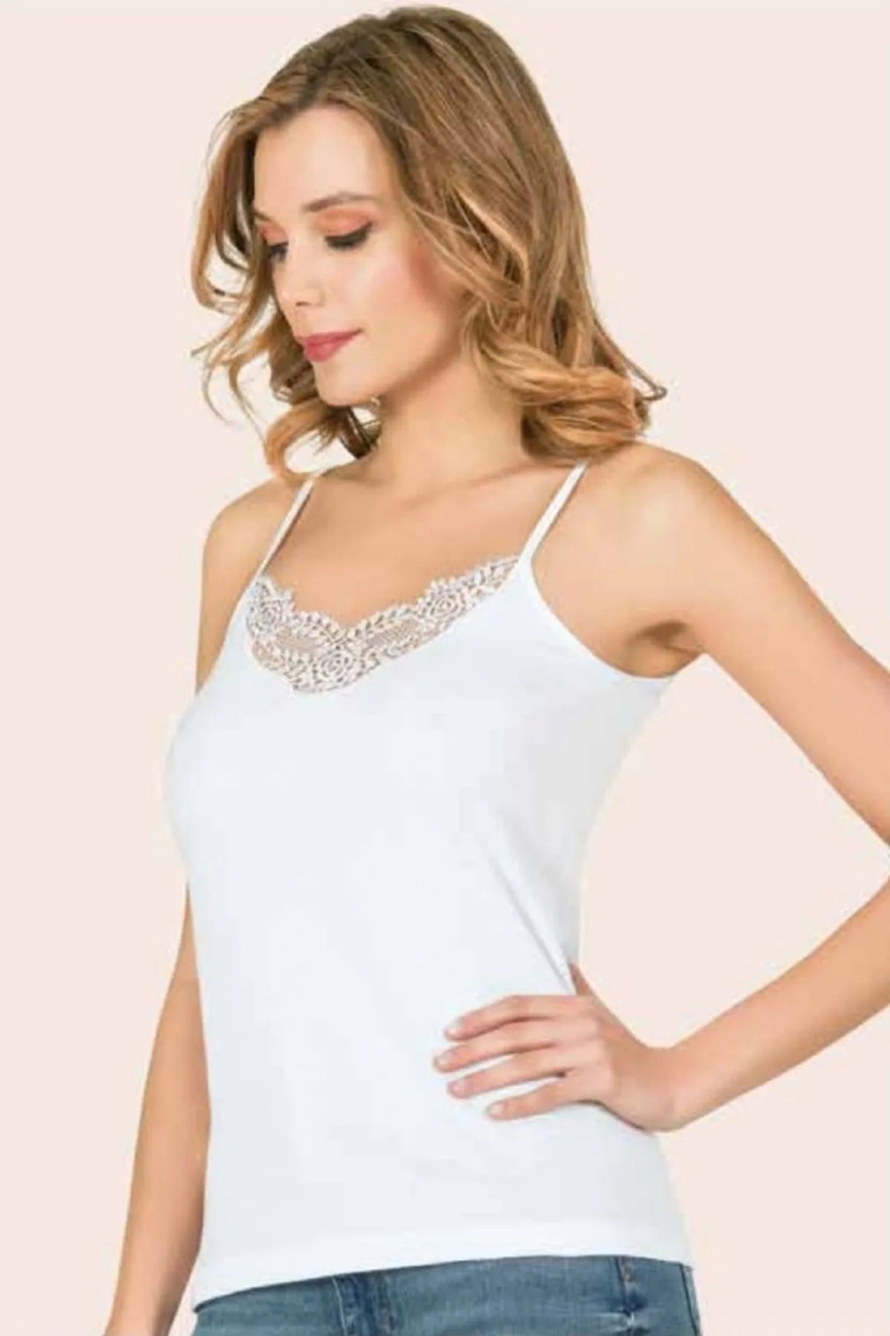 Mostess Siyah Bayan Ip Askılı Atlet 6 Lı Paket Pamuk Üretim görsel 6