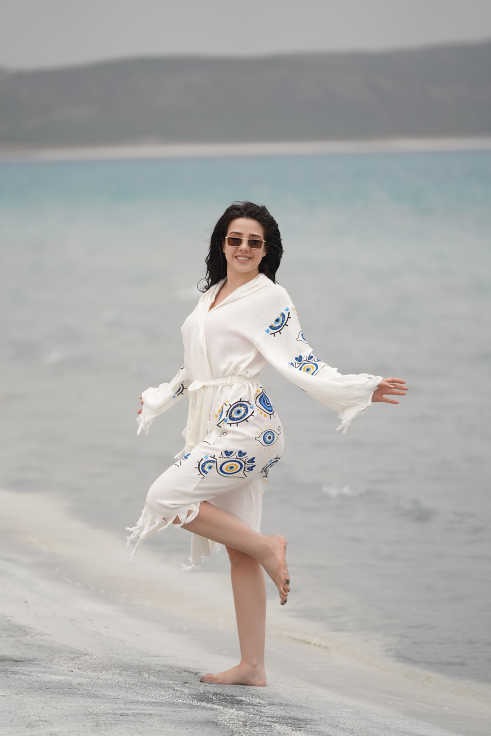 Muutos Kapüşonlu Peştamal Bornoz / Kimono