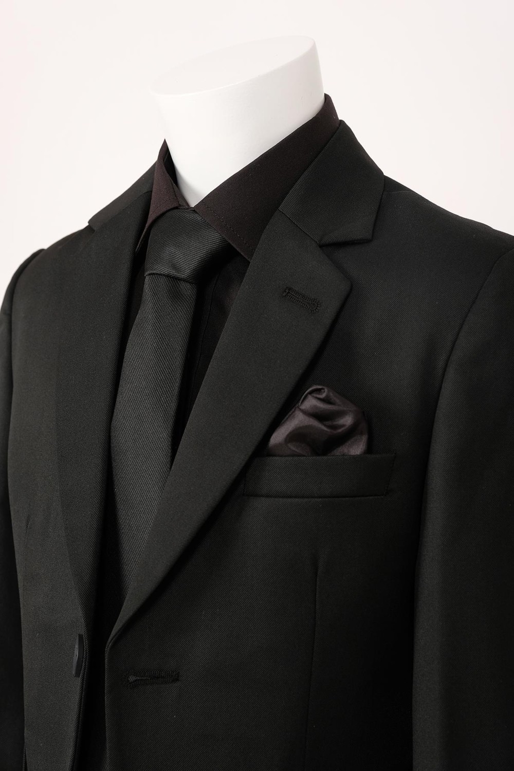 Doctor Junior Gabardin Slim Fit Erkek Çocuk Takım Elbise Siyah 14 Yaş Modeli ile Şık Görünüm görsel 3