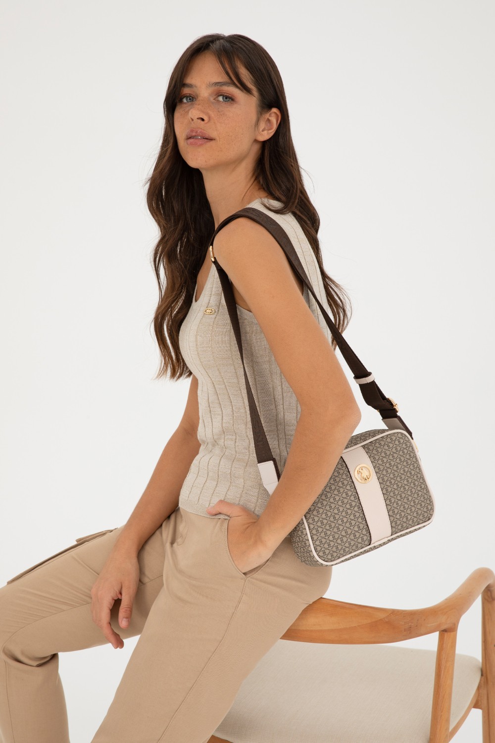 U.S. Polo Assn. Kadın Siyah Çapraz Çanta 50293699-VR046 görsel 8