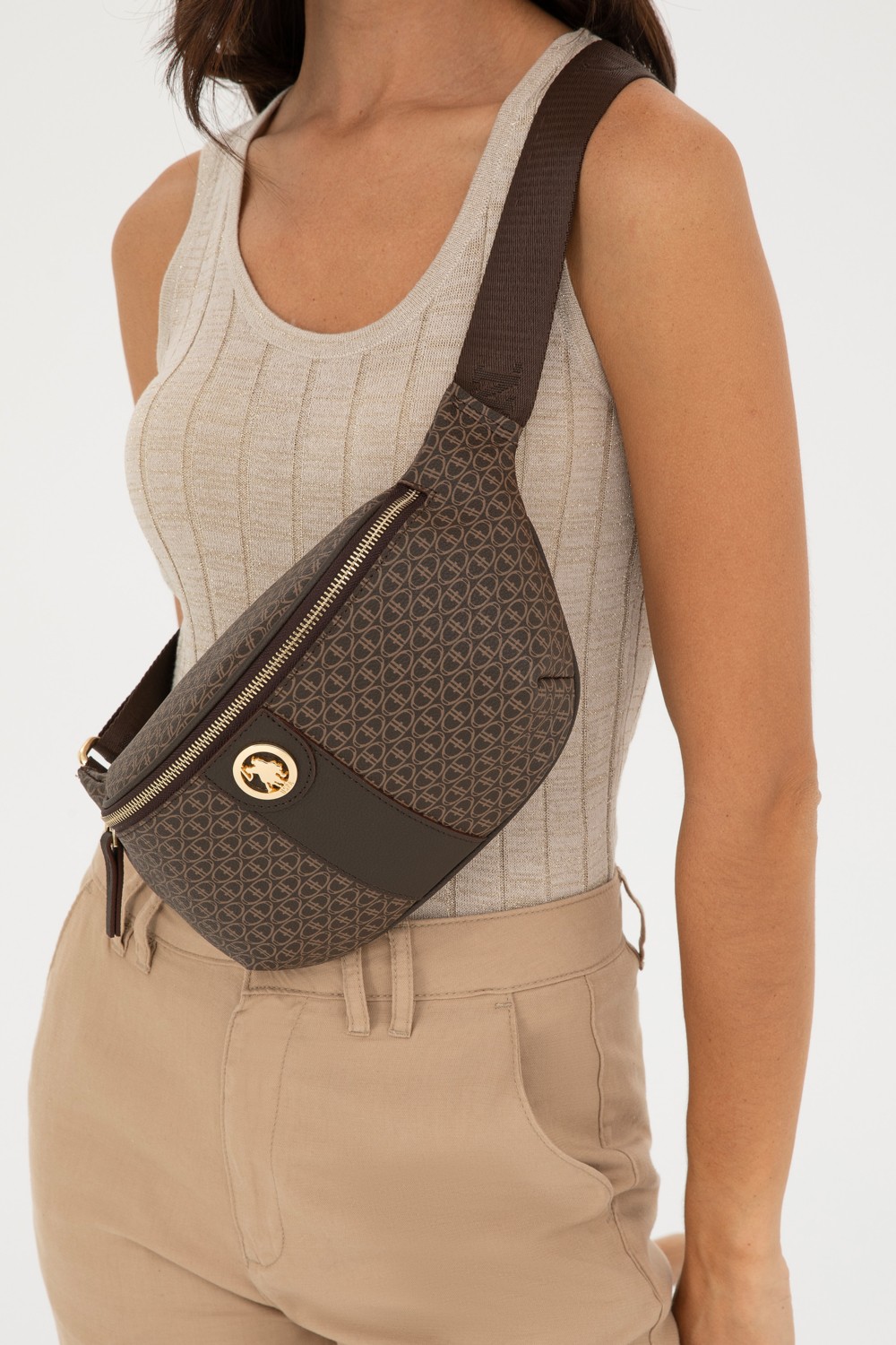 U.S. Polo Assn. Kadın Vizon Bel Çantası 50293693-VR052 görsel 2